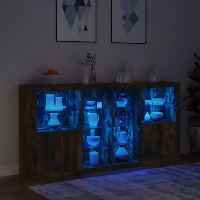 Modern dressoir met rgb led-verlichting en duurzaam bewerkt hout - Dressoirs & buffetkasten