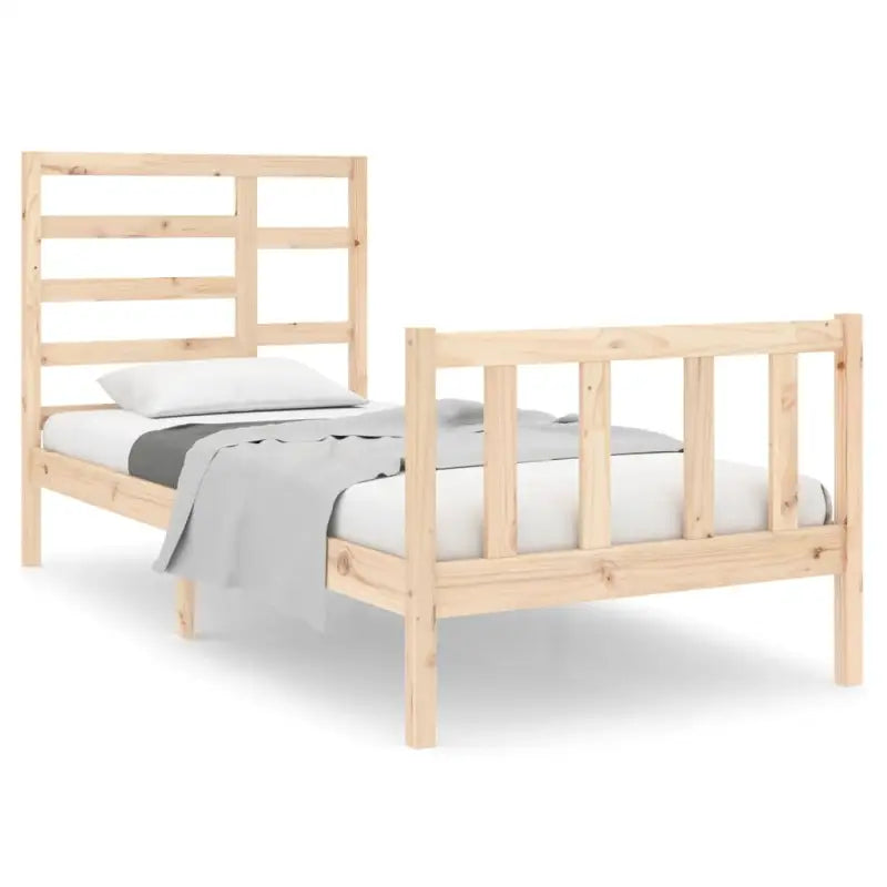 Modern houten bedframe van massief grenenhout met levering bevat - Bedden & bedframes