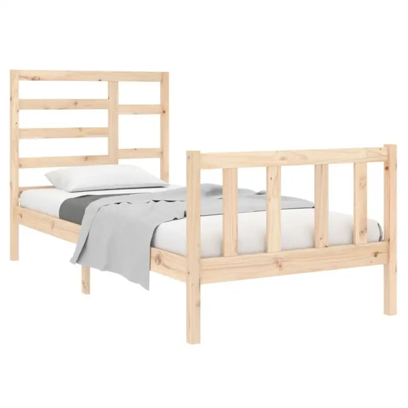 Modern houten bedframe van massief grenenhout met levering bevat - Bedden & bedframes