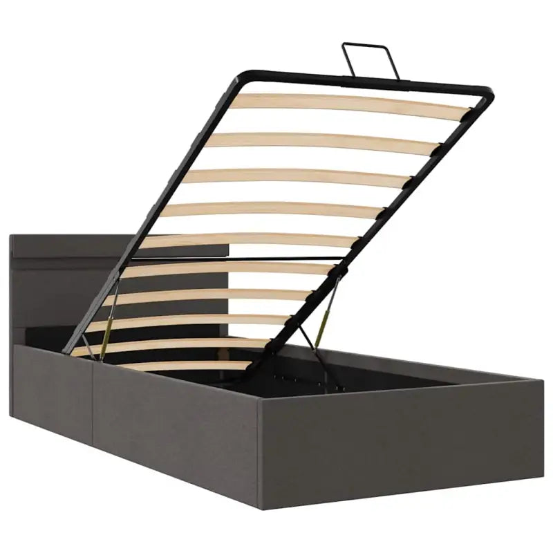 Modern hydraulisch bedframe met multiplex lattenbodem en robuuste bouw - Bedden & bedframes