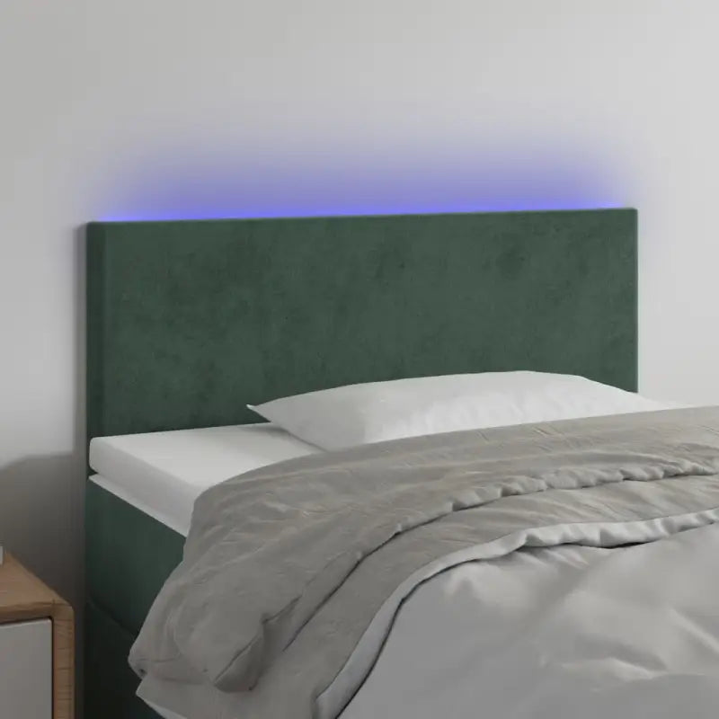 Modern LED Hoofdbord voor een Stijlvolle Slaapkamer - Donkergroen / 80 x 5 x 78/88 cm / 1 - Hoofdborden en voetborden