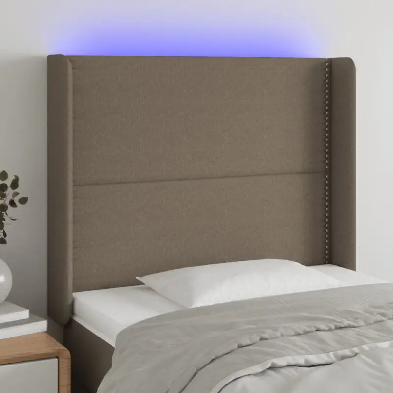 Modern LED Hoofdbord voor een stijlvolle slaapkamer uitstraling - Taupe / 103 x 16 x 118/128 cm / 1 - Hoofdborden