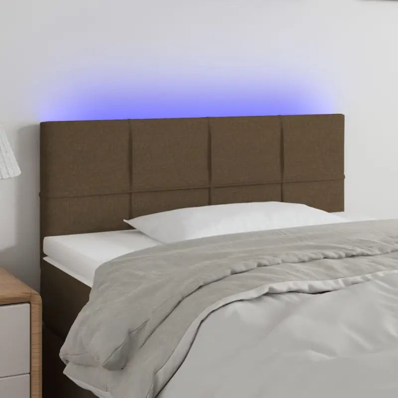 Modern LED Hoofdborden voor een stijlvolle slaapkamer uitstraling - Donkerbruin / 90 x 5 x 78/88 cm / 1 - Hoofdborden