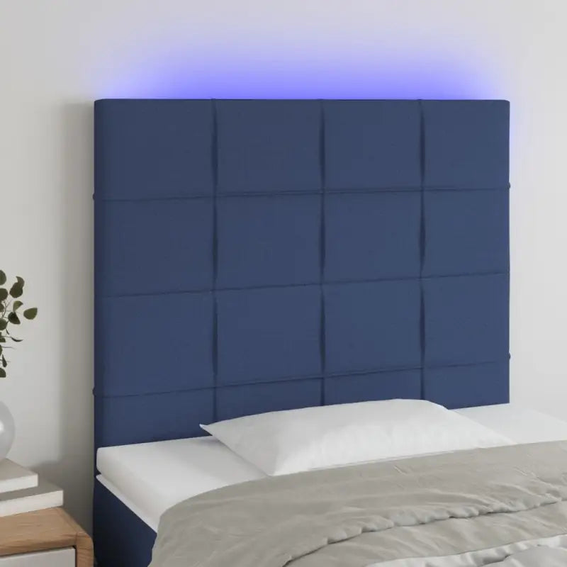 Modern LED Hoofdborden voor een stijlvolle slaapkamer uitstraling - Blauw / 100 x 5 x 118/128 cm / 1 - Hoofdborden