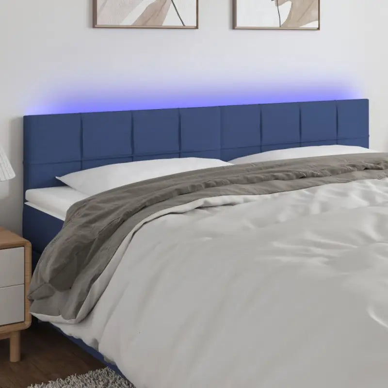 Modern LED Hoofdborden voor een stijlvolle slaapkamer uitstraling - Blauw / 160 x 5 x 78/88 cm / 1 - Hoofdborden