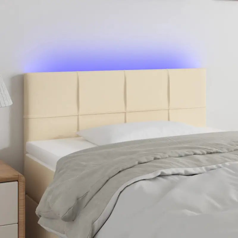 Modern LED Hoofdborden voor een stijlvolle slaapkamer uitstraling - Crème / 100 x 5 x 78/88 cm / 1 - Hoofdborden