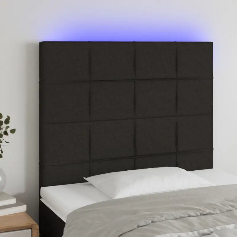 Modern LED Hoofdborden voor een stijlvolle slaapkamer uitstraling - Zwart / 90 x 5 x 118/128 cm / 1 - Hoofdborden