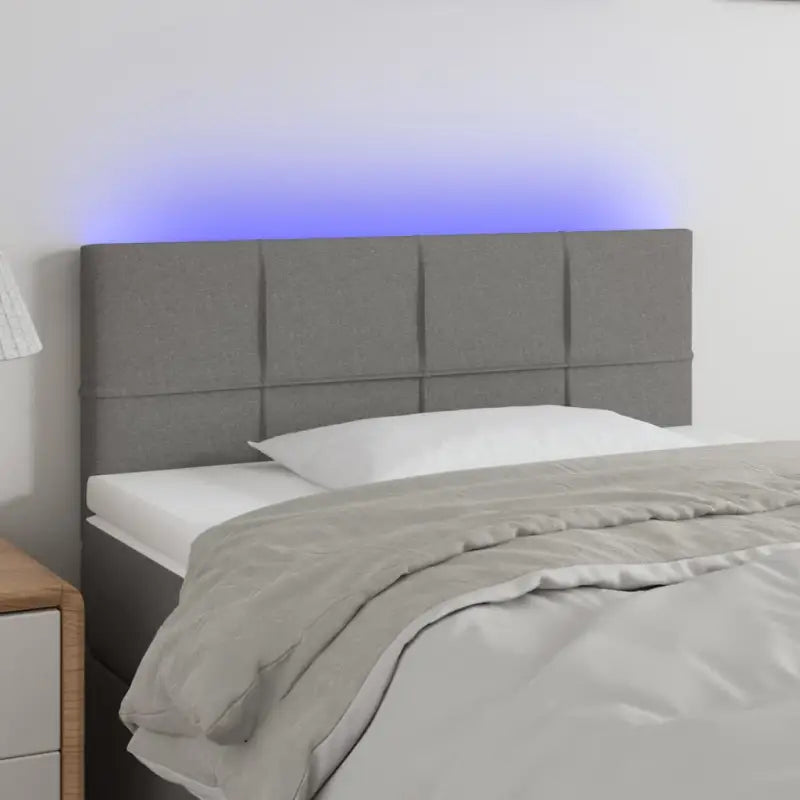 Modern LED Hoofdborden voor een stijlvolle slaapkamer uitstraling - Donkergrijs / 100 x 5 x 78/88 cm / 1 - Hoofdborden