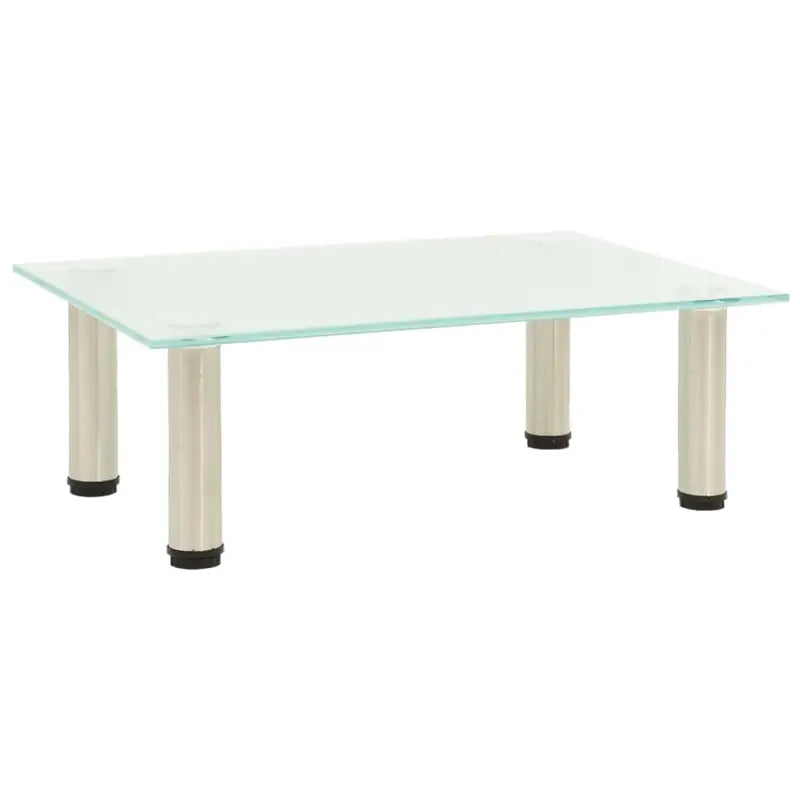 Modern tv-meubel met gehard glas en roestvrij staal voor een strakke uitstraling - Mat / 1 / 40 cm - Tv-meubels