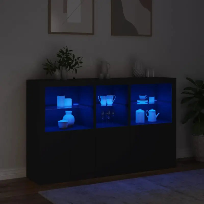 Moderne dressoir met rgb led-verlichting en duurzaam bewerkt hout - Dressoirs & buffetkasten