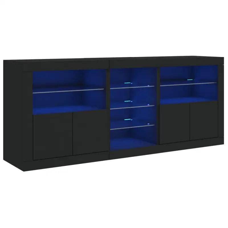 Moderne dressoir met RGB LED-verlichting en duurzaam bewerkt hout - Dressoirs & buffetkasten