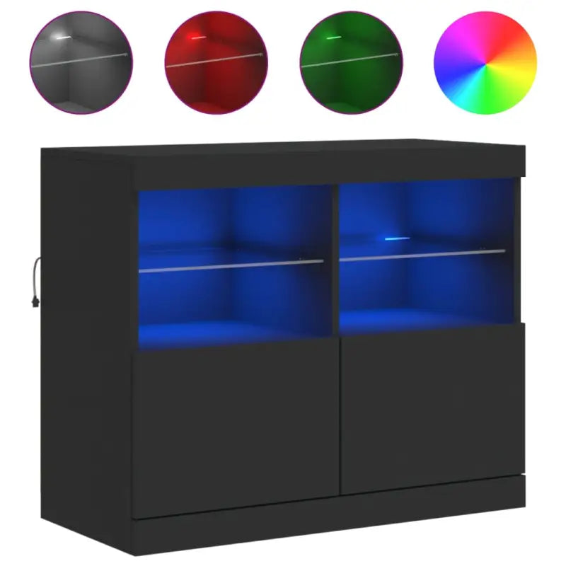 Moderne dressoir met rgb led-verlichting en duurzaam bewerkt hout - Dressoirs & buffetkasten