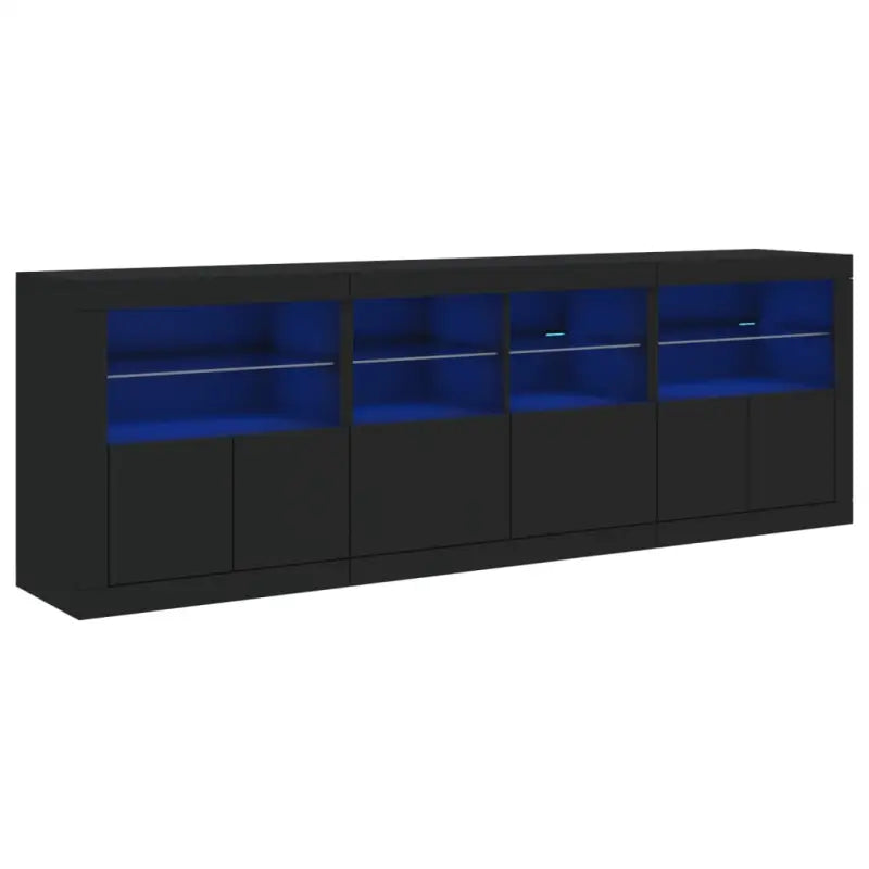 Moderne dressoir met rgb led-verlichting en hoogwaardig bewerkt hout - Dressoirs & buffetkasten