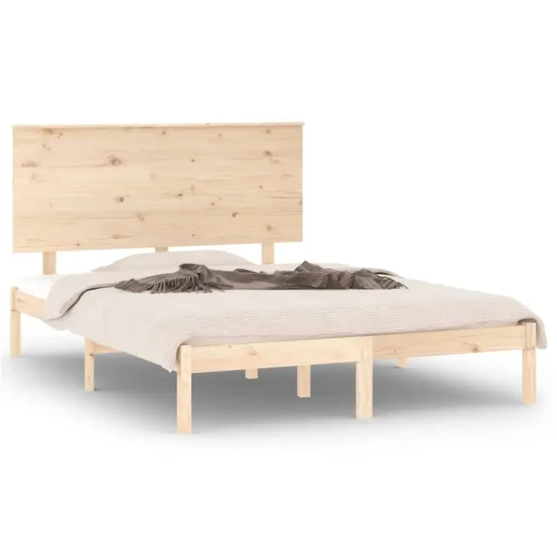 Moderne houten bedframe van massief grenenhout inclusief levering bevat - Bedden & bedframes