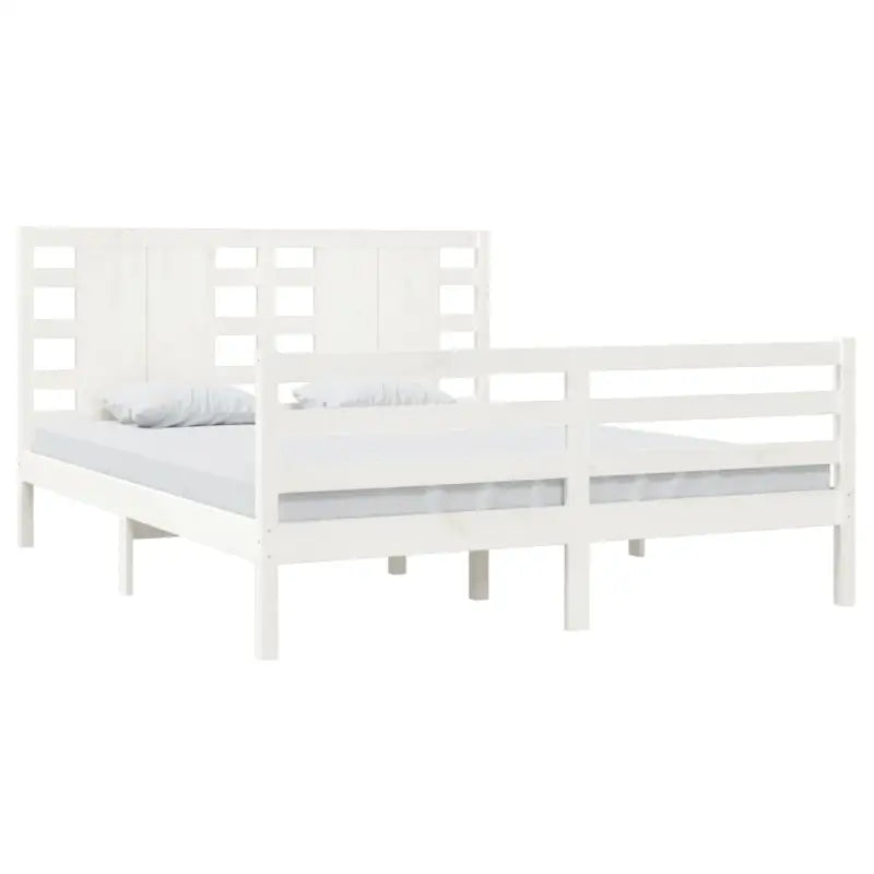 Moderne houten bedframe van massief grenenhout met levering bevat - Bedden & bedframes