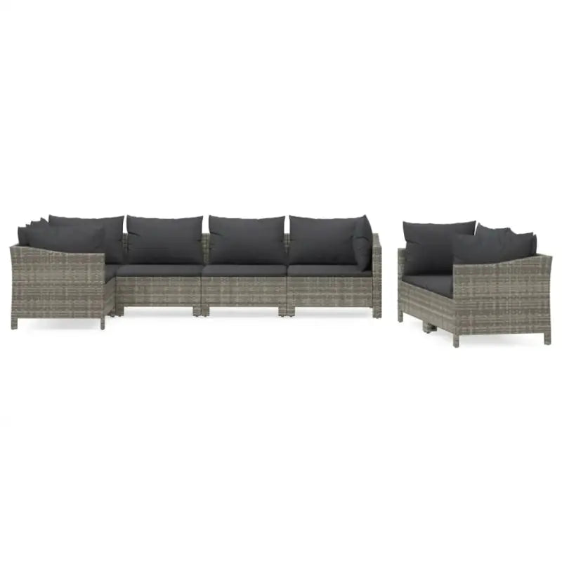 Moderne tuinset met poly rattan en comfortabele armleuning links - Tuinsets