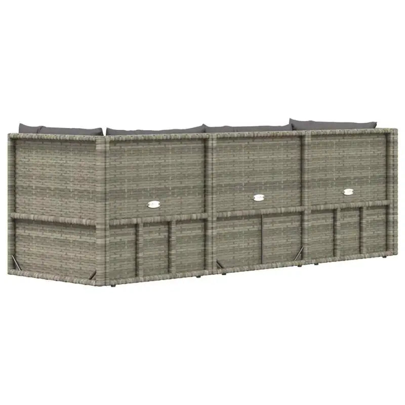 Moderne tuinset van poly rattan met comfortabele afmetingen zitting - Tuinsets