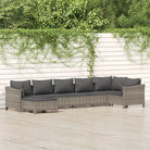 Moderne tuinset van poly rattan met comfortabele afmetingen zitting - Tuinsets