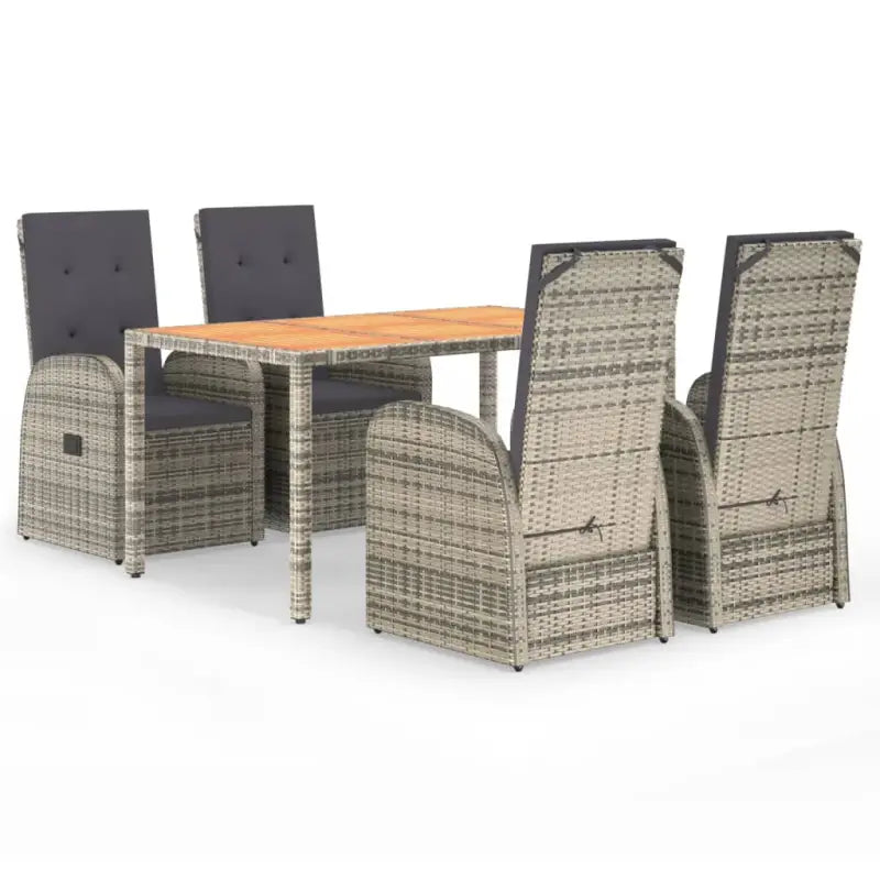 Moderne tuinset van poly rattan voor dining en ontspanning - Tuinsets