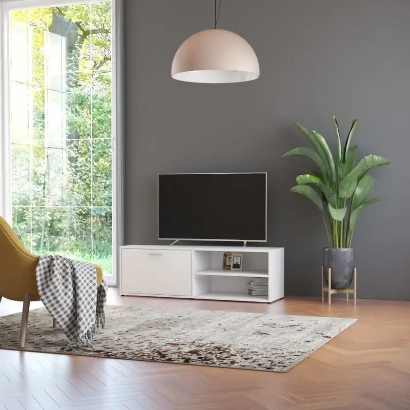 Moderne TV-meubels van bewerkt hout voor elk interieur - Wit / 1 - Tv-meubels