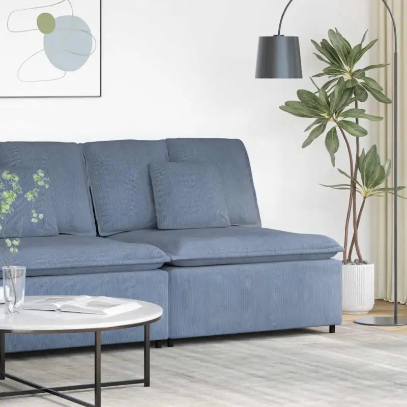 Modulaire bankelementen voor dagelijks gebruik en elegante zithoeken - Blauw / centre sofa - Bankelementen
