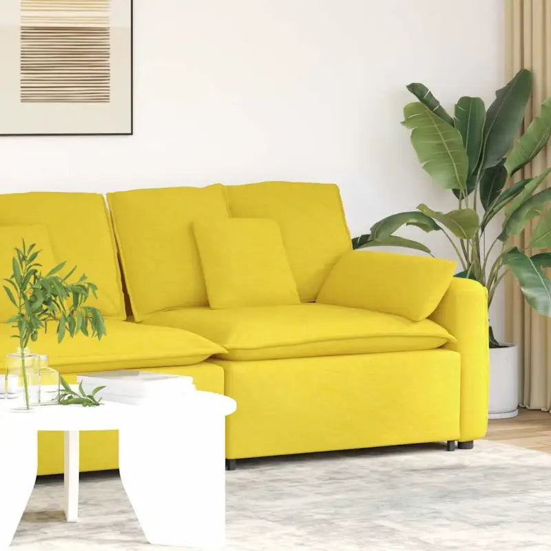 Modulaire hoekmodule voor bankgebruik en stijlvolle zithoeken - Lichtgeel / end sofa - Bankelementen