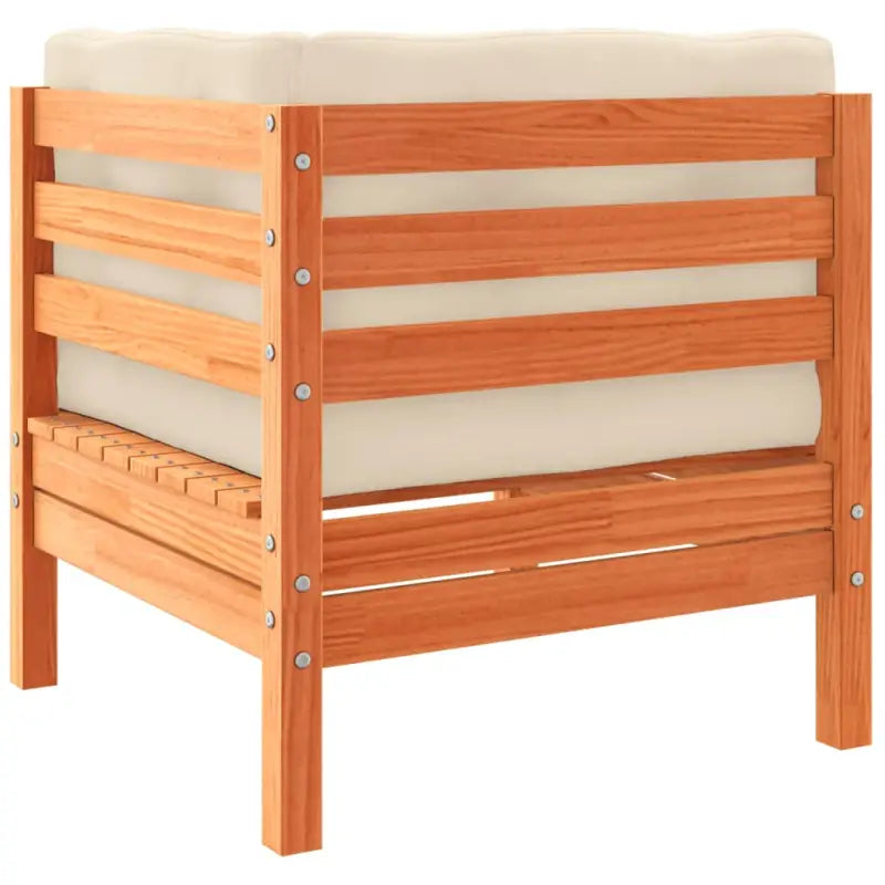 Modulaire loungeset in massief grenenhout voor een comfortabele zitervaring - Tuinsets