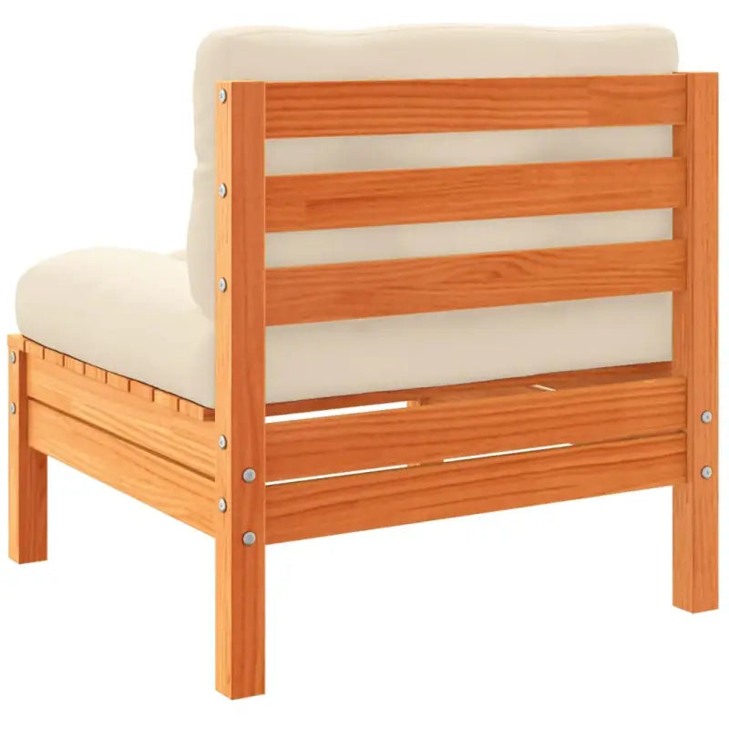 Modulaire loungeset in massief grenenhout voor een comfortabele zitervaring - Tuinsets