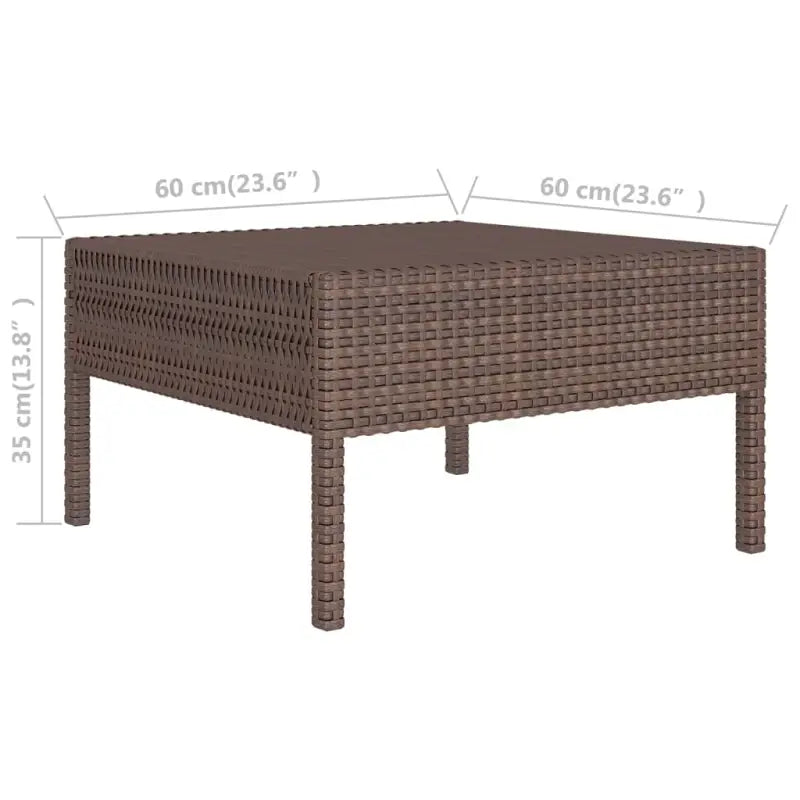 Modulaire loungeset met voetensteun en tafel voor ultiem tuincomfort - Tuinsets