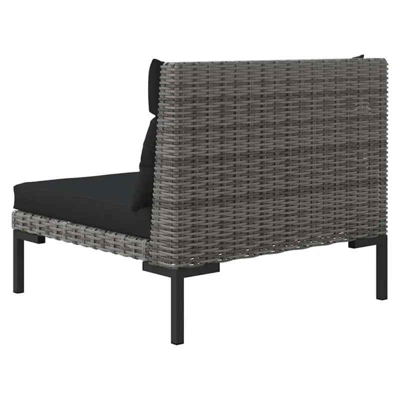 Modulaire tuinbank van halfrond poly rattan voor trendy buitenruimte - Modulaire tuinbanken