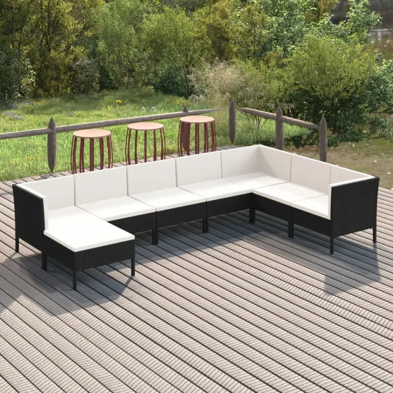 Modulaire tuinset voor een comfortabele en gezellige buitenruimte - 3x hoek + 4x midden + voetensteun - Tuinsets
