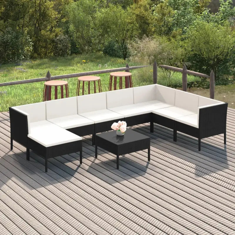Modulaire tuinset voor een comfortabele en gezellige buitenruimte - 3x hoek + 4x midden + voetensteun + Tafel - Tuinsets
