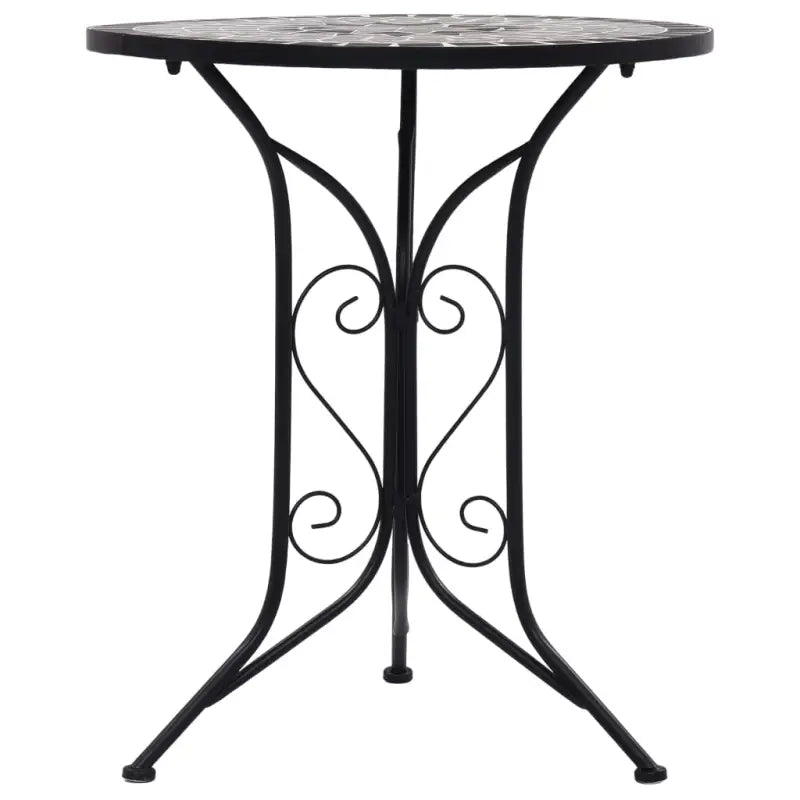 Mozaïek Bistroset met gepoedercoat ijzeren frame voor romantische tuinen - Tuinsets