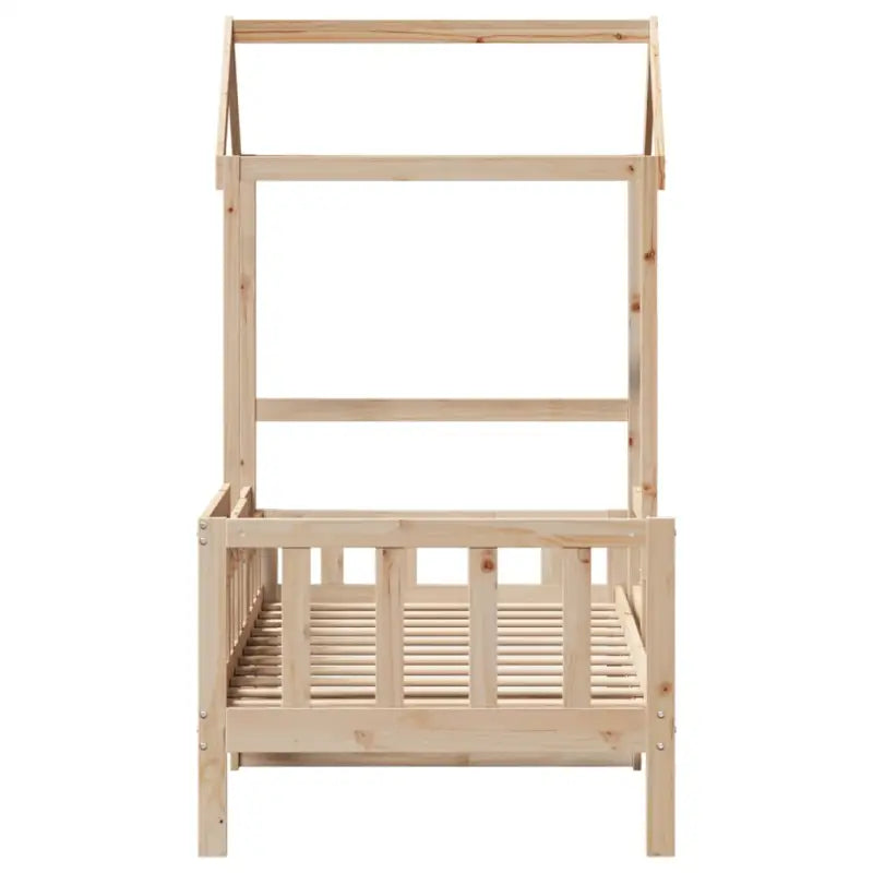 Multifunctioneel bedbank in massief grenenhout met open zijdeur - Bedden & bedframes