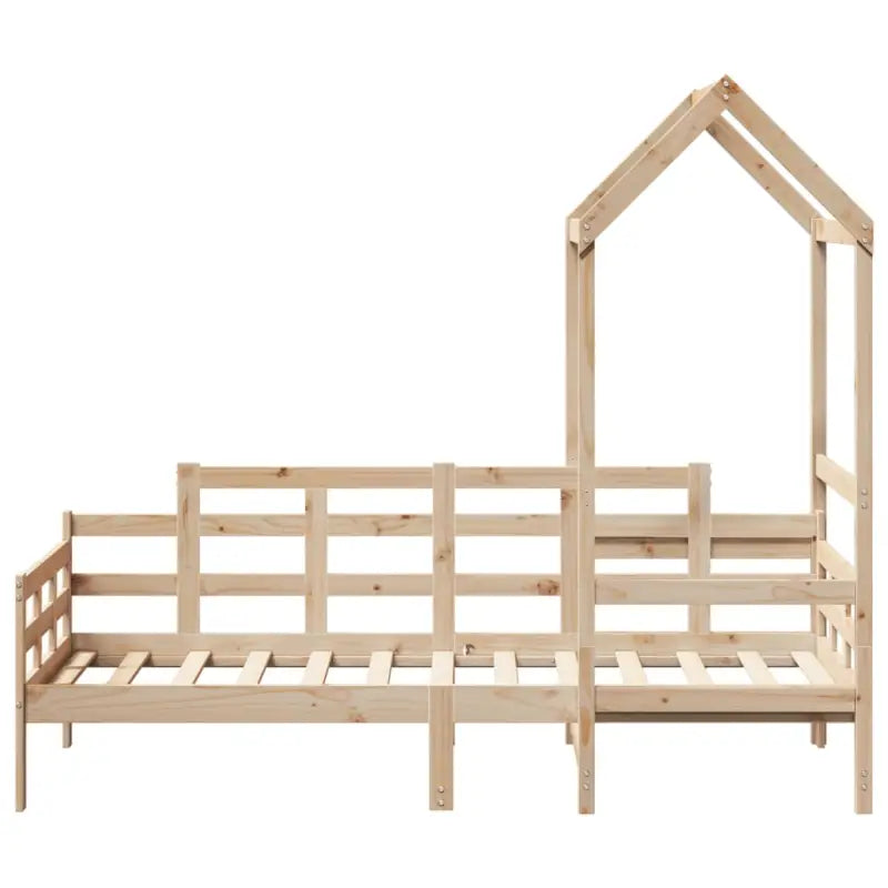Multifunctioneel bedframe van massief grenenhout met open zijdeur - Bedden & bedframes