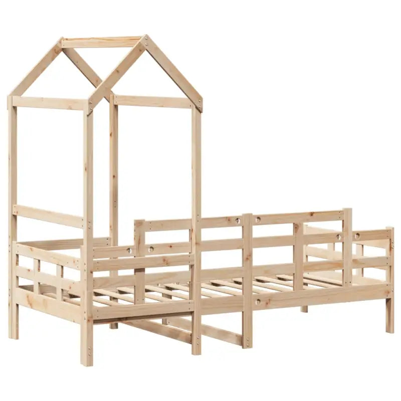 Multifunctioneel bedframe van massief grenenhout met open zijdeur - Bedden & bedframes