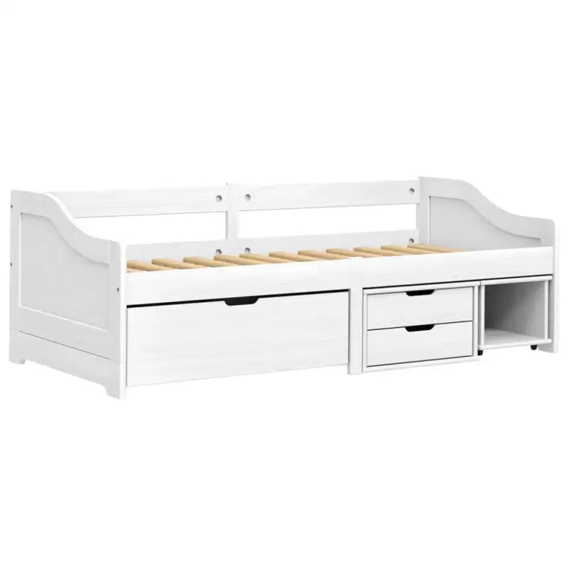 Multifunctioneel slaapbank met massief grenenhout en praktische kleine lade - Bedden & bedframes