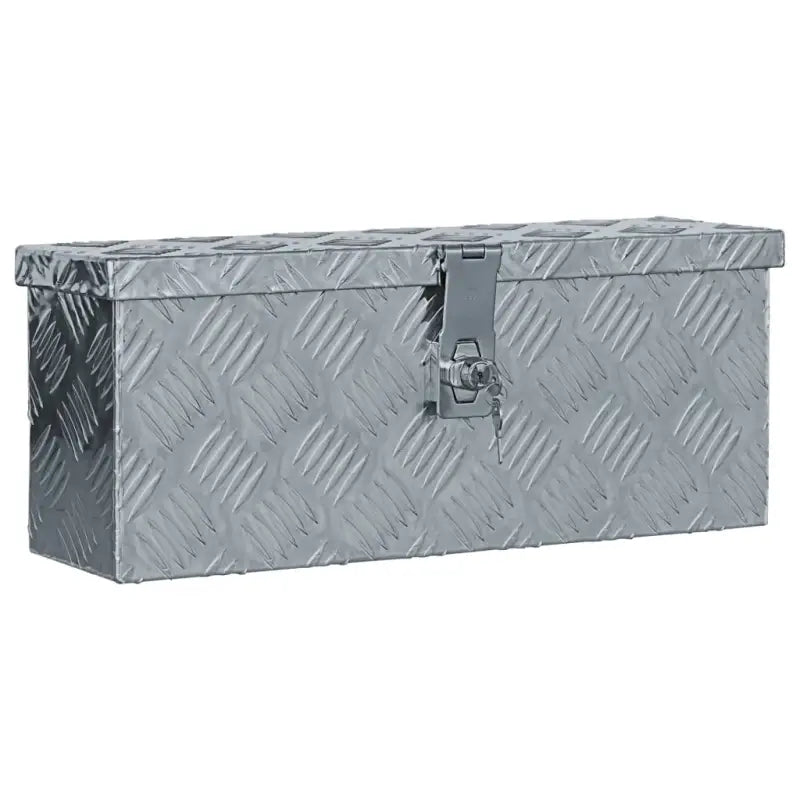 Multifunctionele Aluminium Opbergbox met praktische handgreep voor opslag - Zilver / 48.5 x 14 x 20 cm / 1