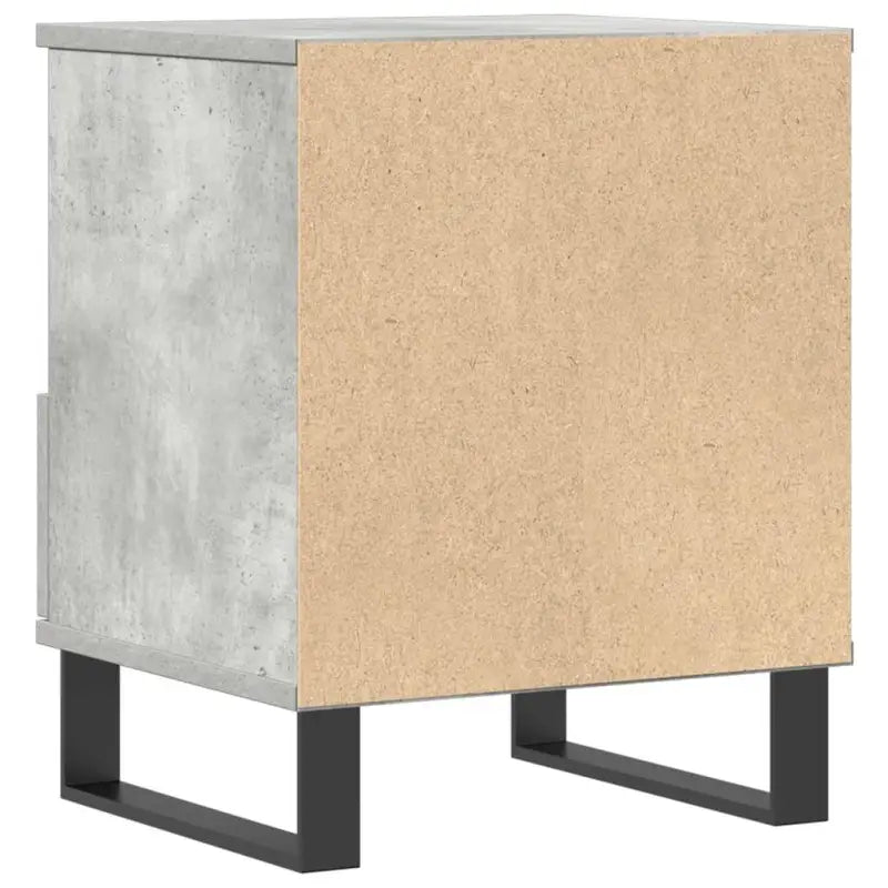 Nachtkastje met bewerkt hout en metalen poten voor een strak interieur - Nachtkastjes