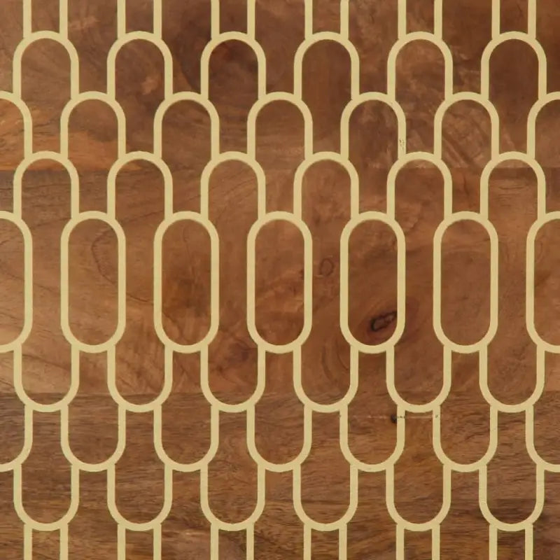 Nachtkastje met elegant ontwerp van massief mangohout - Nachtkastjes