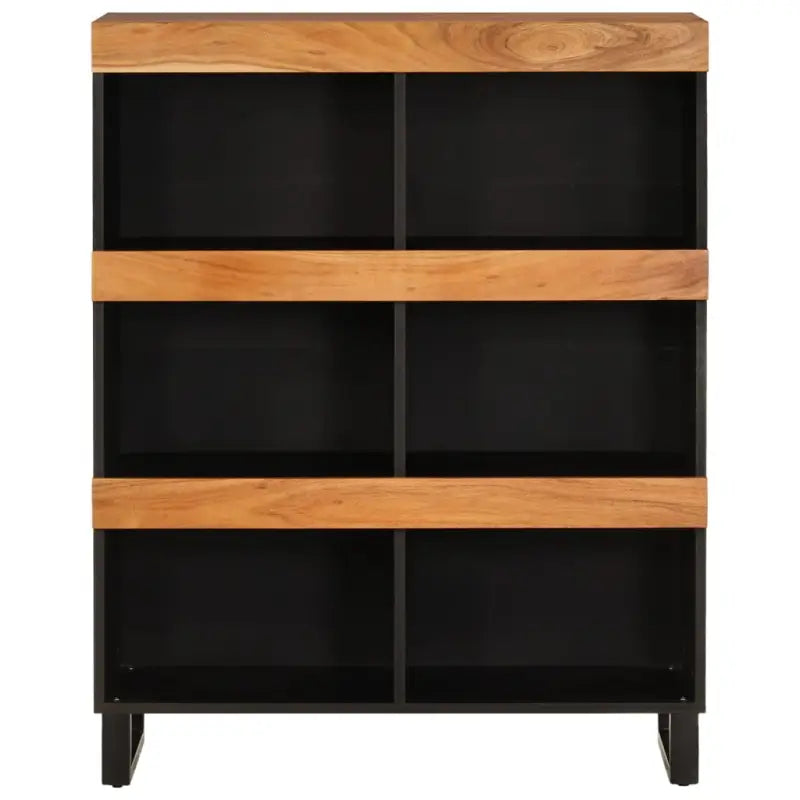 Nachtkastje met massief acaciahout en ijzeren poten voor een industriële uitstraling - Nachtkastjes