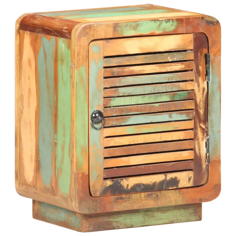 Nachtkastje van massief gerecycled hout met rustieke charme - Nachtkastjes