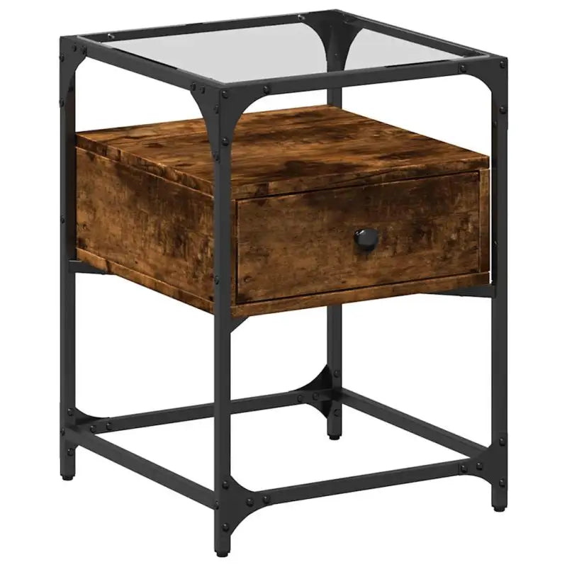 Nachtkastjes bewerkt hout met tijdloze charme voor woonkamer of slaapkamer - Nachtkastjes