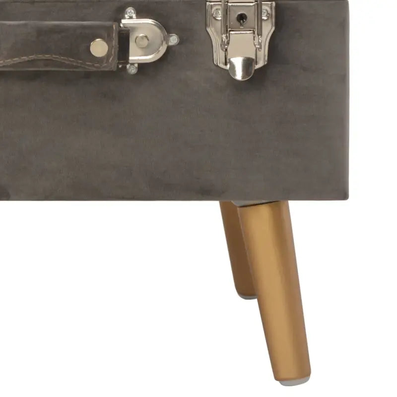 Opberg- en halbankje met fluweel bekleding voor extra comfort - Opberg- & halbankjes