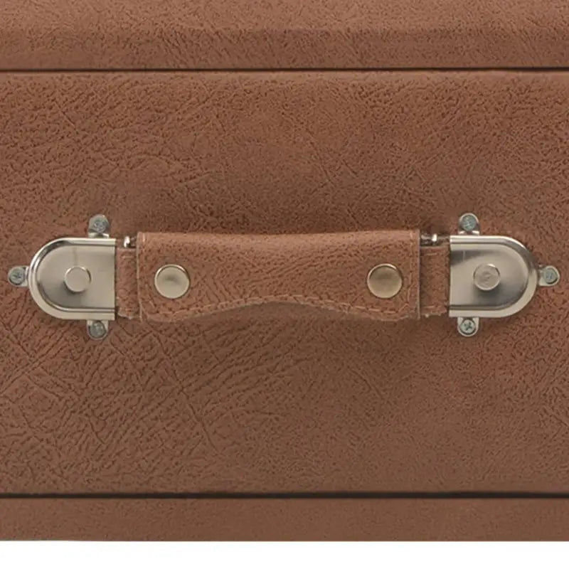 Opberg- en halbankje met massief grenenhout en kunstleer - Donkerbruin - Opberg- & halbankjes