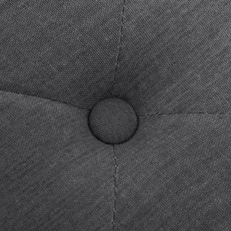 Opberg- en halbankje met massief houten frame en antieke charme - Donkergrijs - Opberg- & halbankjes