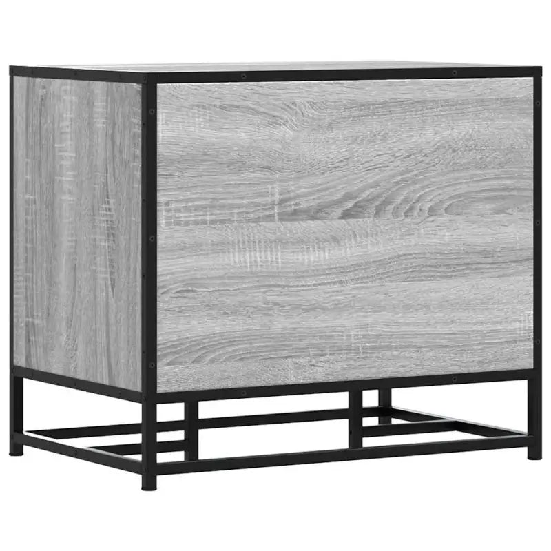 Opberg- en halbankje van bewerkt hout in grijs Sonoma - Opberg- & halbankjes