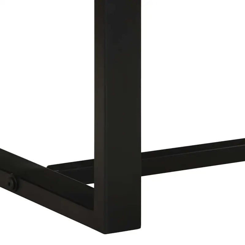 Opbergbank met massief mangohout en metalen poten voor de hal - 80 cm / mangohout - Opberg- & halbankjes