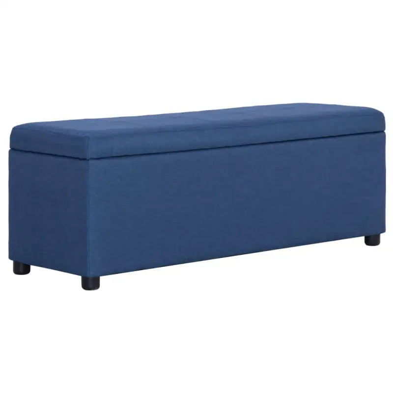 Opbergbankje met comfortabele bekleding en kleuraccent voor woonkamer - Blauw - Opberg- & halbankjes