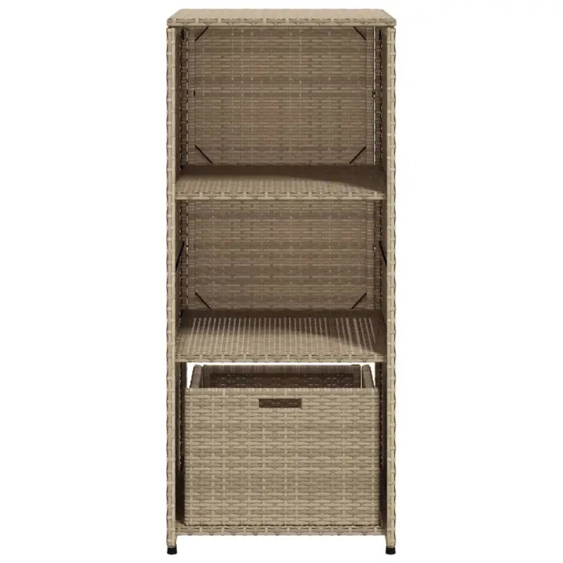 Opbergbox voor buiten in poly rattan voor tuinmeubels en accessoires - Opbergboxen voor buiten